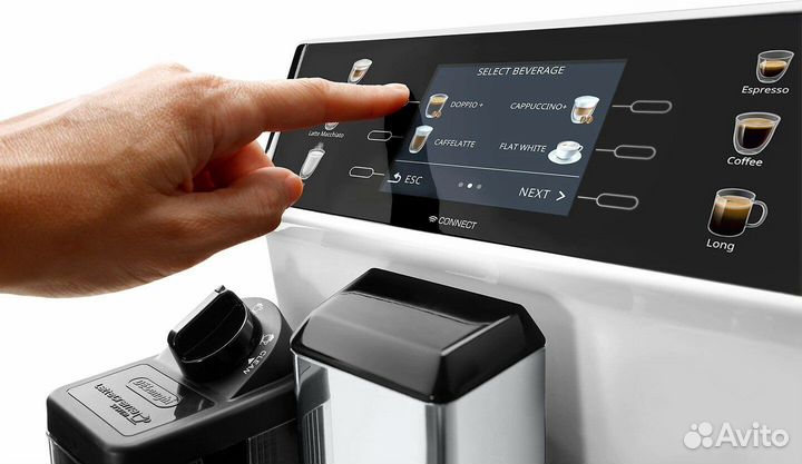 Кофемашина c автокапучинатором DeLonghi Ecam550.65