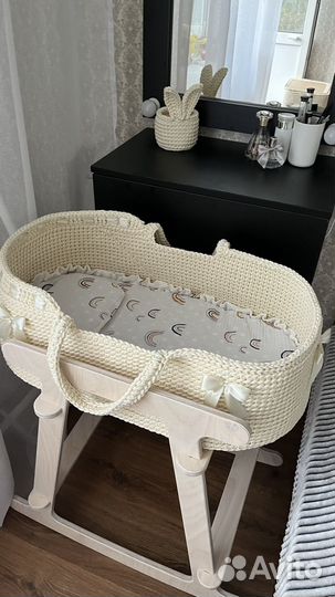 Детская люлька вязаная