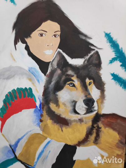 Панно картина маслом