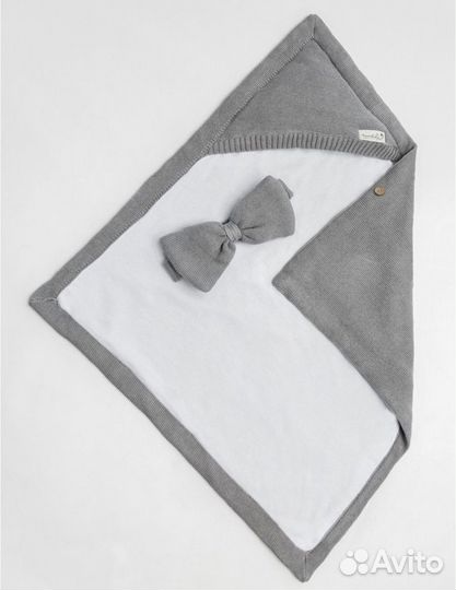 Конверт-одеяло вязаный утепленный