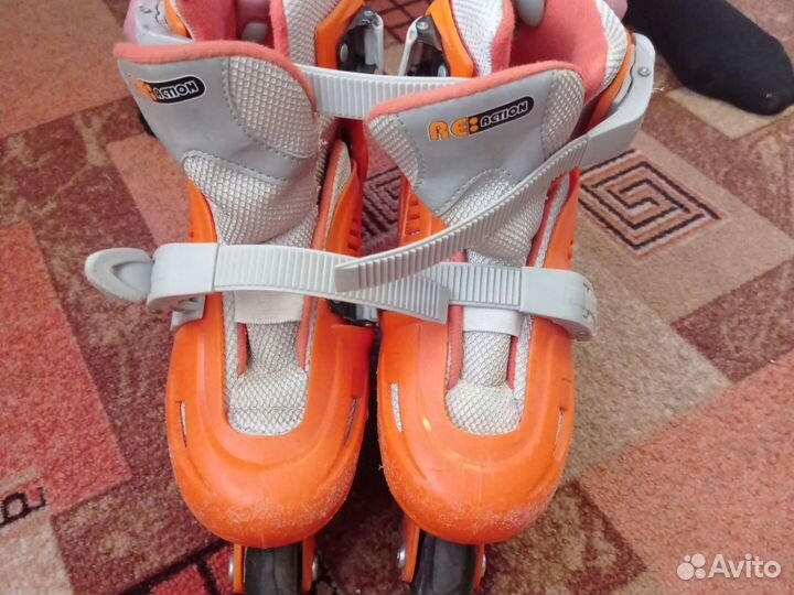 Роликовые коньки раздвижные 30-33 reaction