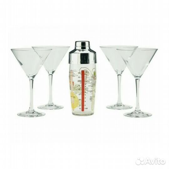 Набор бокалов Luminarc для коктейлей и шейкер
