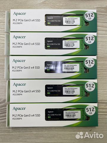 SSD M.2 NVMe Apacer 512Gb ap512gas2280p4x-1