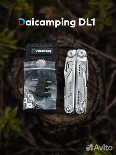 Мультитул Daicamping DL1 Silver Black Bit