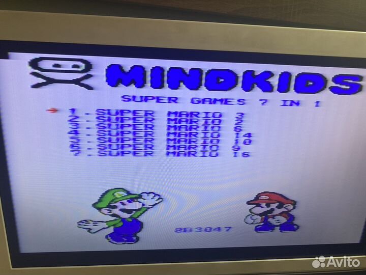 Картридж для Dendy 7 в 1 игры про Марио