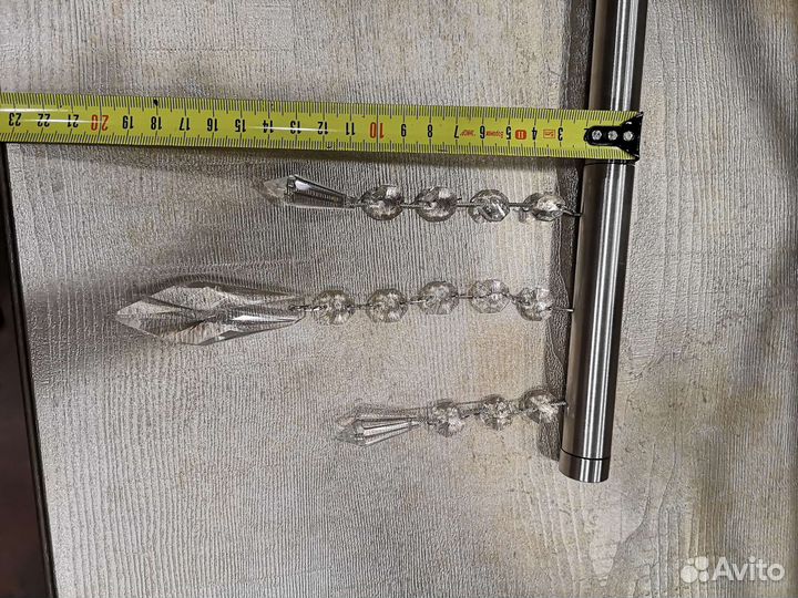 Наконечник с кристаллами Swarovski для карниза