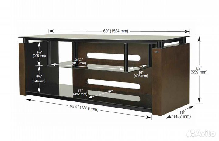 Тумба под тв Bello avsc-2155 диван есть