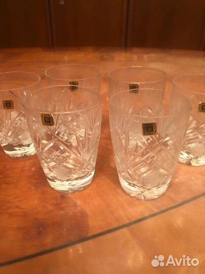 Бокалы для виски Новые Хрусталь 6 шт чешские