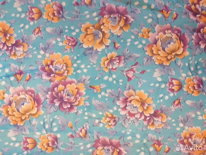 Ткани отрезы платки полотенца СССР