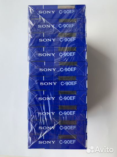 Аудиокассеты Sony Super EF90, 1992, 10 шт, NEW