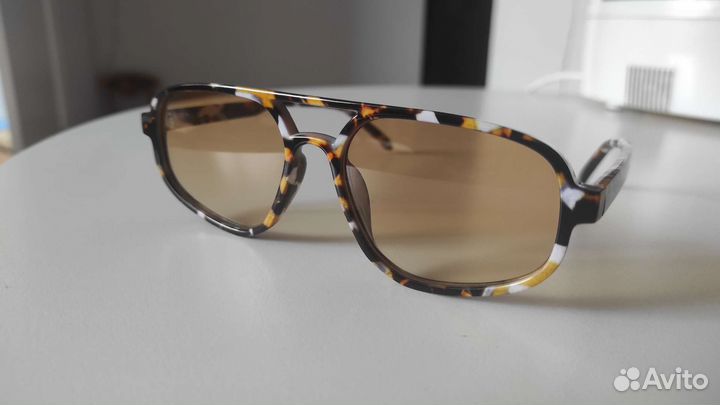 Солнцезащитные очки авиаторы леопардовые