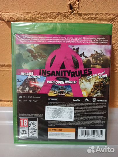 Xbox игра Bethesda rage 2