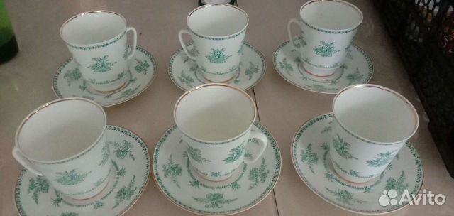 Костяной фарфор лфз Кофейная пара