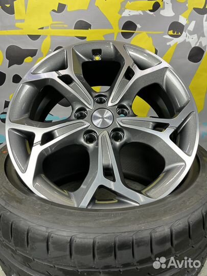 Khomen Wheels KHW1702 R17 Gray-FP для Qashqai