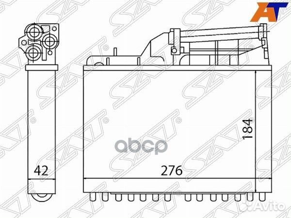 Радиатор отопителя салона BMW 5 E 34 88- W/O A