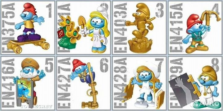 Киндер сюрприз смурфики 2022