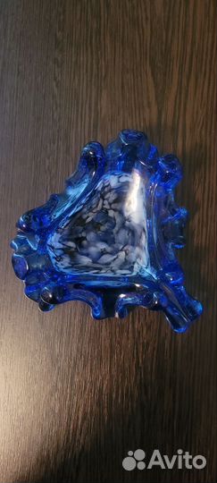 Пепельница цветное стекло