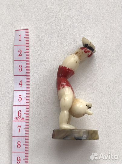 Игрушка СССР фигурка спортсмен 1957г