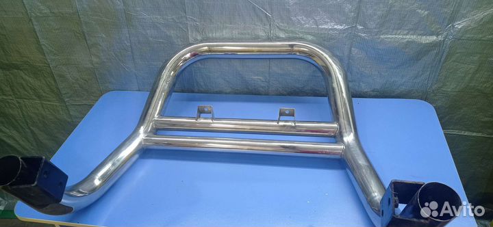 Защита переднего бампера Тойота Ленд Крузер Прадо