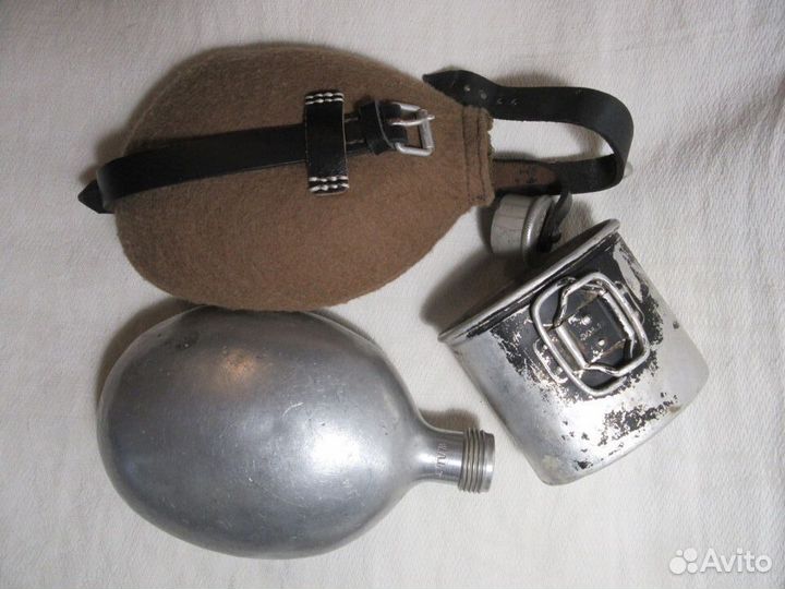 Немецкие фляга и котелок на клеймах WAL38/39