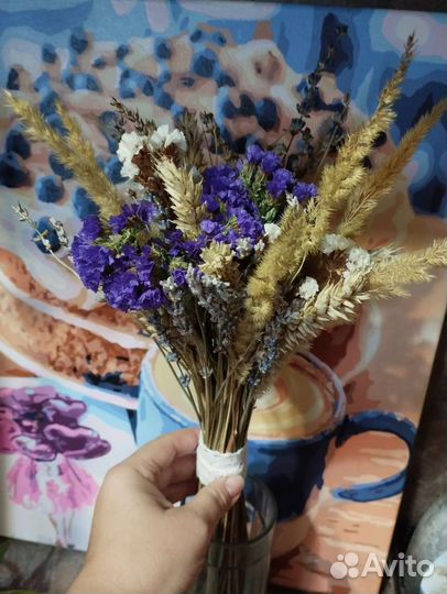 Цветы. Букет. Сухоцветы. Композиция