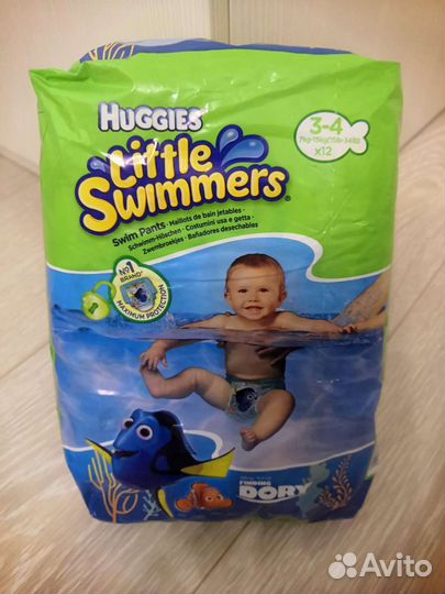 Подгузники для плавания huggies little swimmers