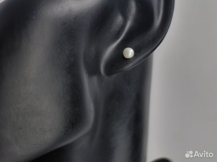 Золотые серьги пусеты