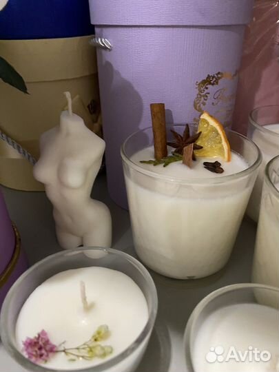 Свечи из кокосового воска