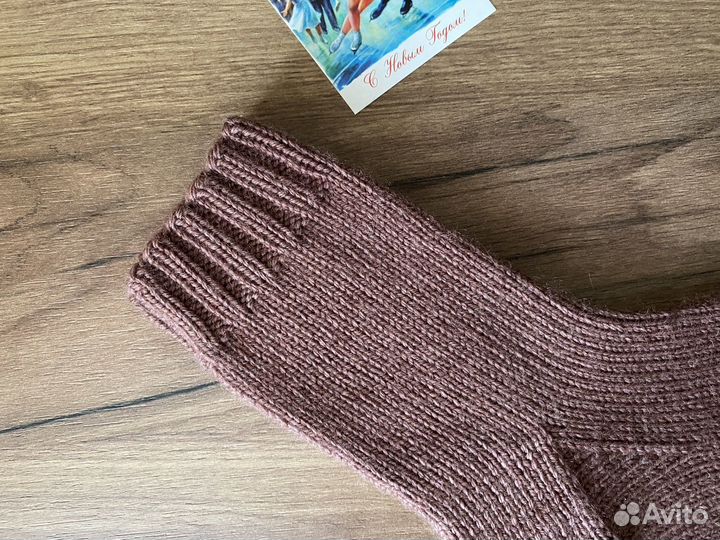 Носки шерстяные вязаные женские 38/39