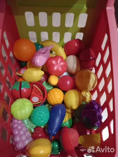 Тележка Smoby с продуктами