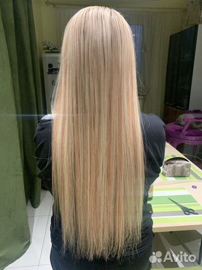 Наращивание волос - капсулы, ленты, голливудское