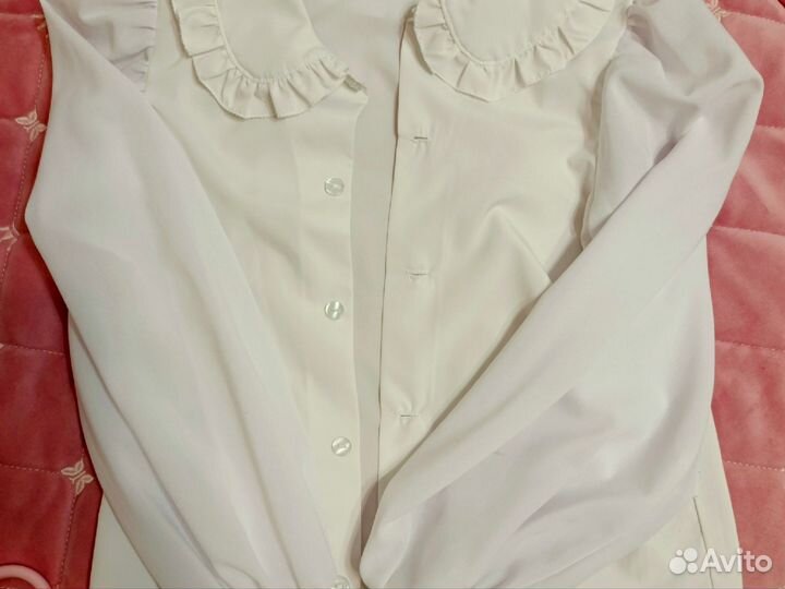 Блузка для девочки нарядная 128
