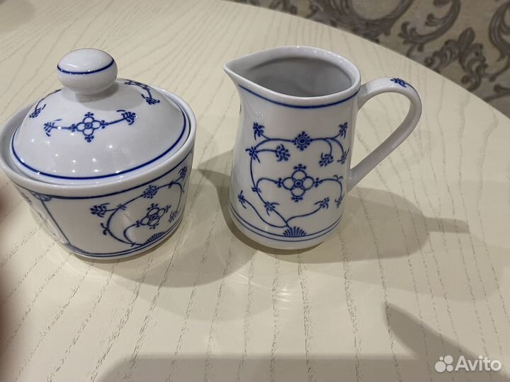 Сахарница, молочник индийский узор