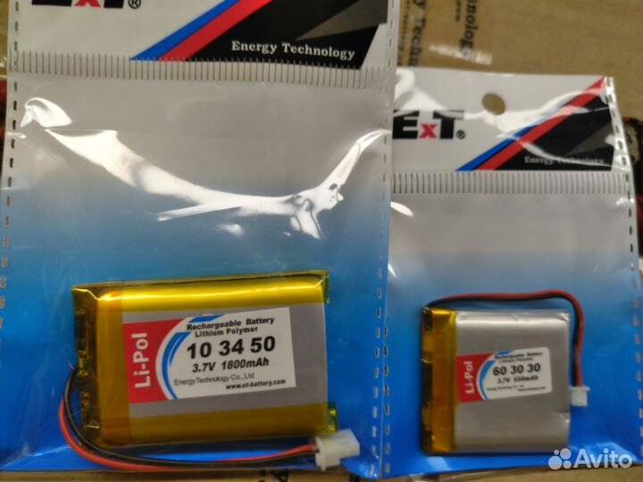 LiPo аккумулятор с защитой 103450 3,7V 1800mAh