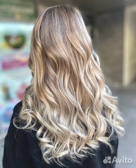 Airtouch стрижка сложное окрашивание