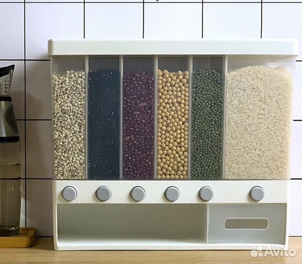 Кухонный диспенсер с дозатором (ёмкость для круп)