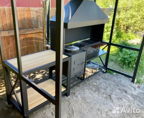 Мангал loft с крышей
