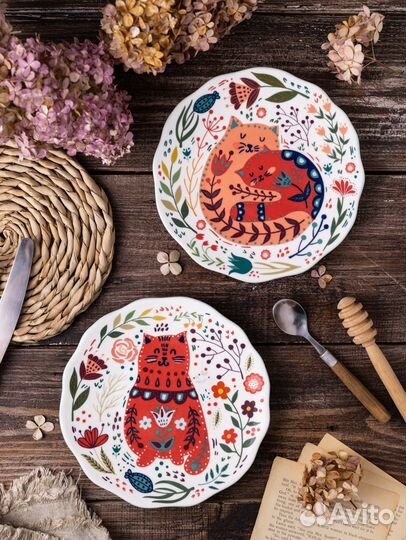 Тарелка десертная подарочная