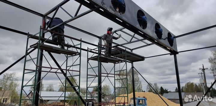 Сушильная камера древесины - 80 куб.м загрузка