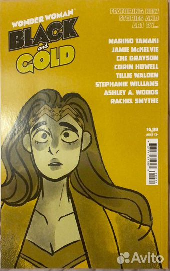 Wonder Woman black and gold #1 cover by Jen barrel