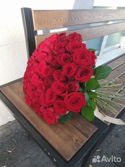 Букет из красных роз 15,25,35,51,101 / Розы купить