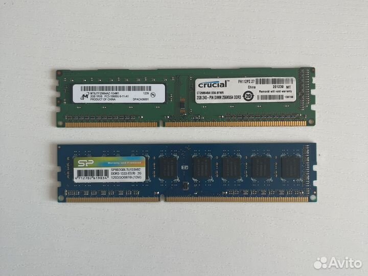 Оперативная память ddr3 2+2gb