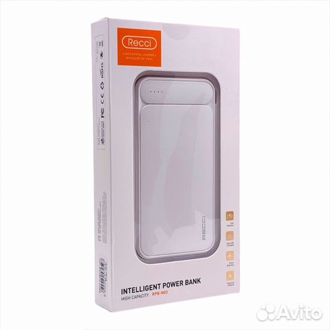 Power bank recci RPB-N03 20000mAh White