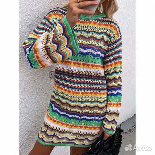 Вязаное платье