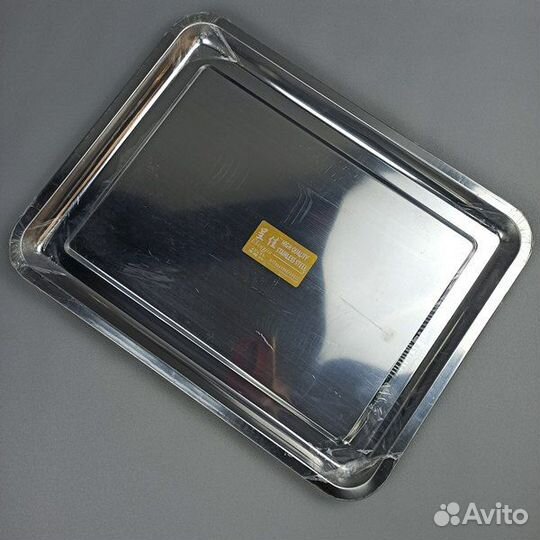 Поднос из нержавеющей стали прямоугольный