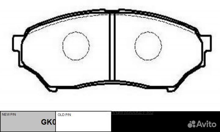 CTR GK0603 / CKM-35 Колодки тормозные дисковые пер