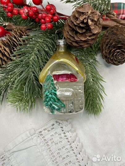 Елочная игрушка домик СССР (сзр)