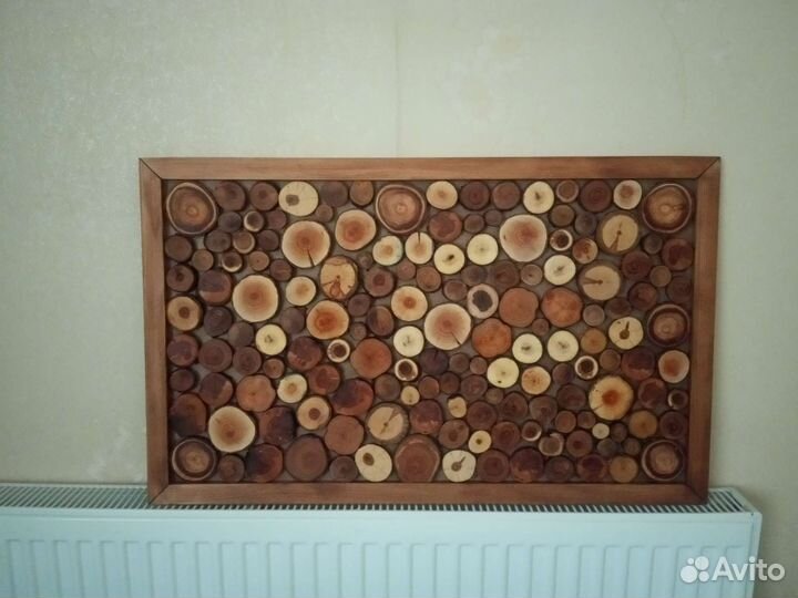 Панно из спилов деревьев