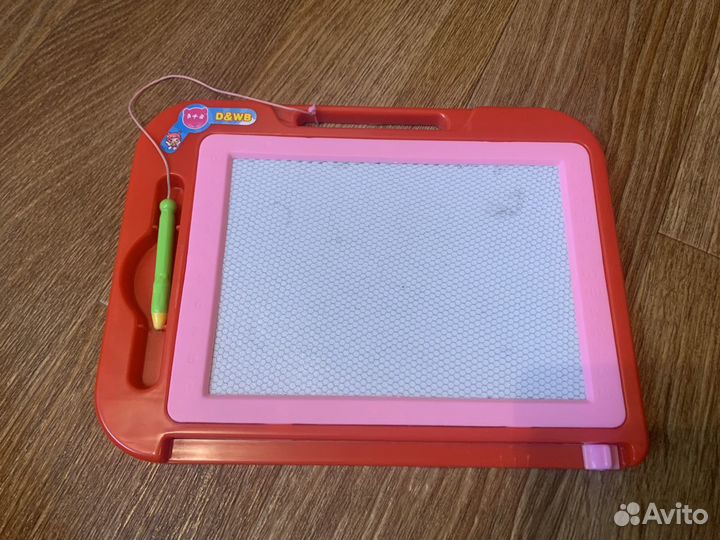 Магнитная доска для рисования, ножницы детские (дл