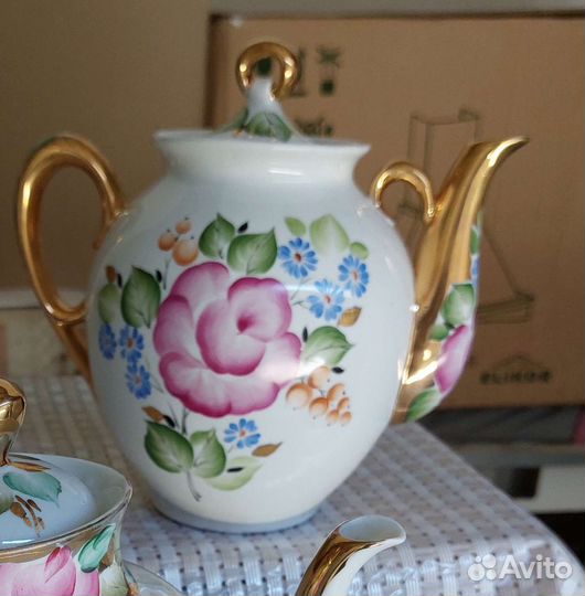 Чайник заварочный фарфоровый новый
